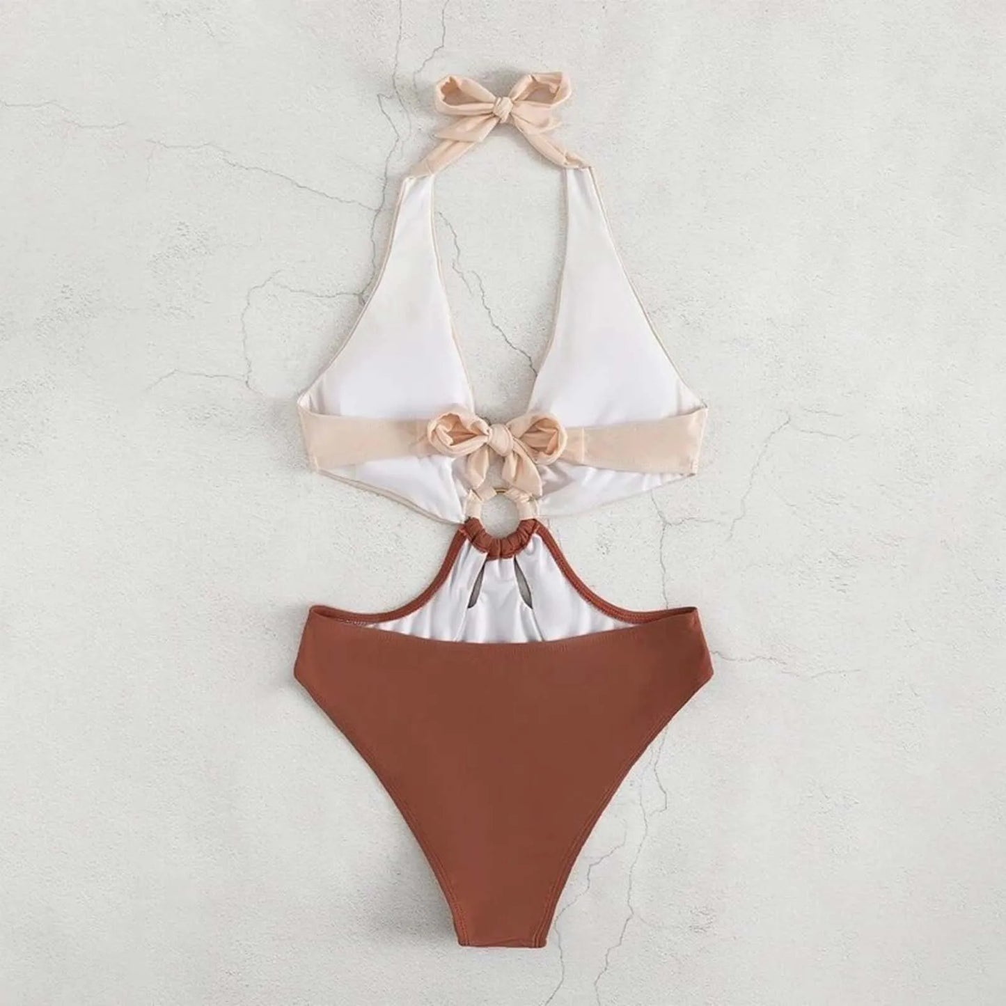 Swimsuits 2024 Woman Women'S Fashion Advanced Patchwork Color Sexy Swimsuit French Retro Underbelly Slim Swimwear купальник
