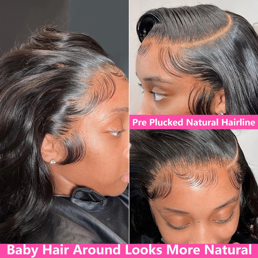 13x4 Body Wave HD Lace Frontal Wig Brazilian Transparent 13x4 Lace Front Human Hair Wigs For Women Glueless Wavy Wig Pre Plucked