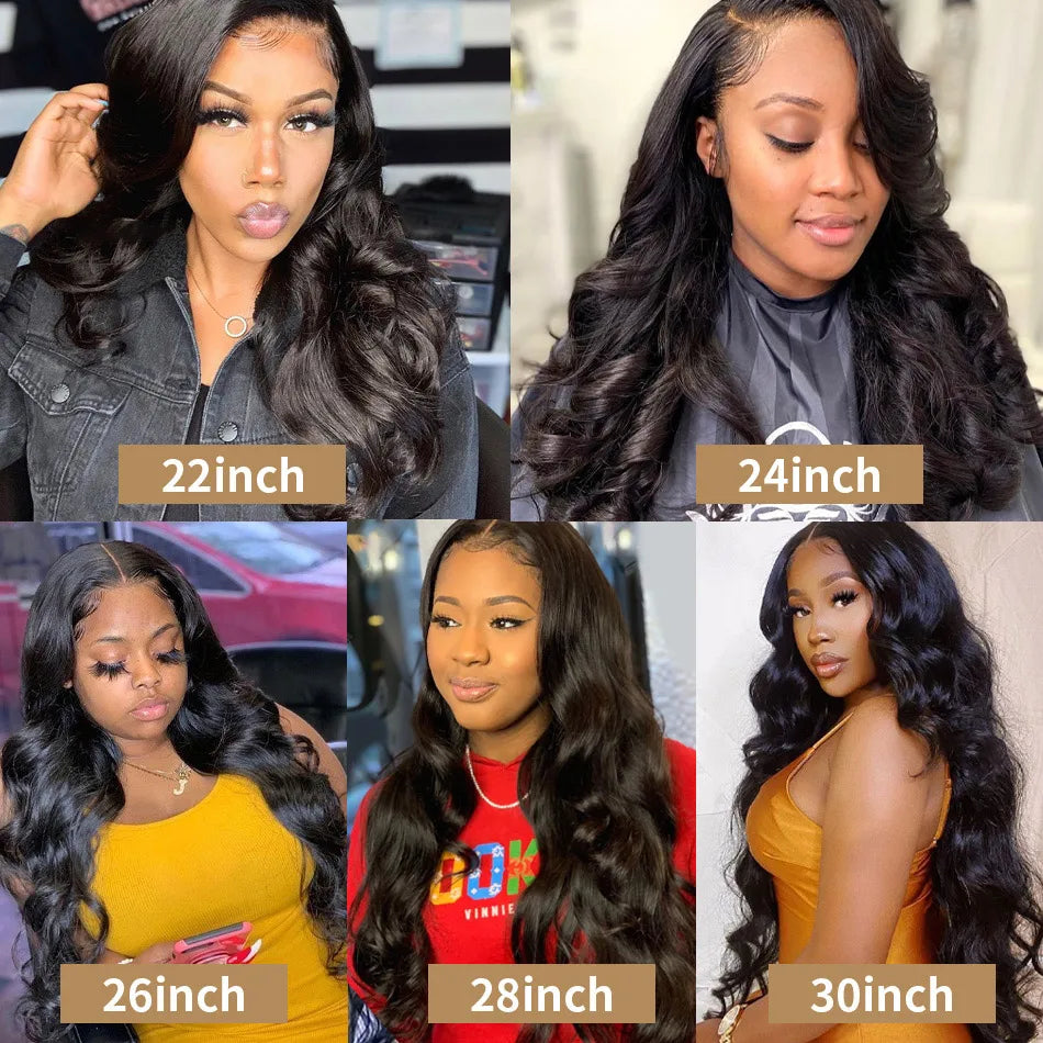 13x4 Body Wave HD Lace Frontal Wig Brazilian Transparent 13x4 Lace Front Human Hair Wigs For Women Glueless Wavy Wig Pre Plucked