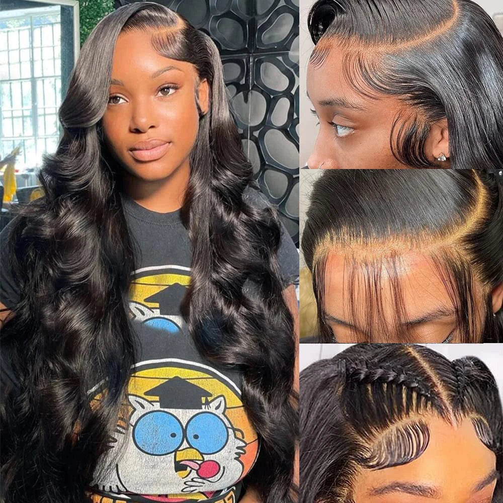 13x4 Body Wave HD Lace Frontal Wig Brazilian Transparent 13x4 Lace Front Human Hair Wigs For Women Glueless Wavy Wig Pre Plucked