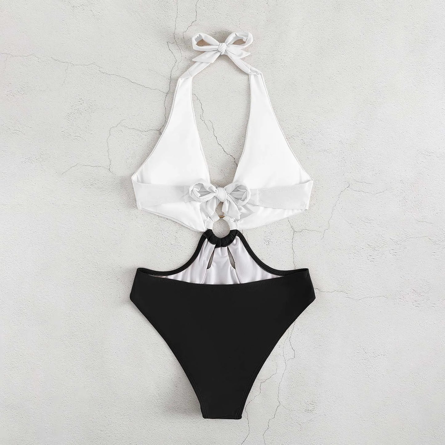 Swimsuits 2024 Woman Women'S Fashion Advanced Patchwork Color Sexy Swimsuit French Retro Underbelly Slim Swimwear купальник