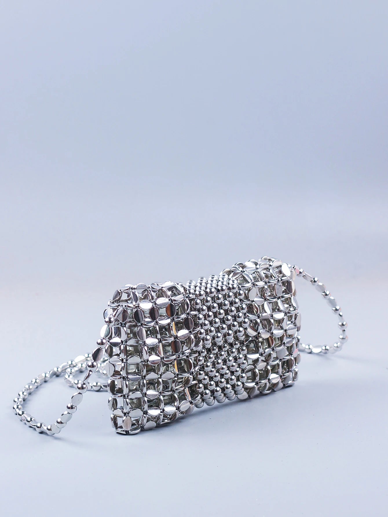Handmade Bead Bag Long Chain Hand-Woven Celebrity Handbags Designer Ladies Party Bag Beading Top-handle Mini Purses