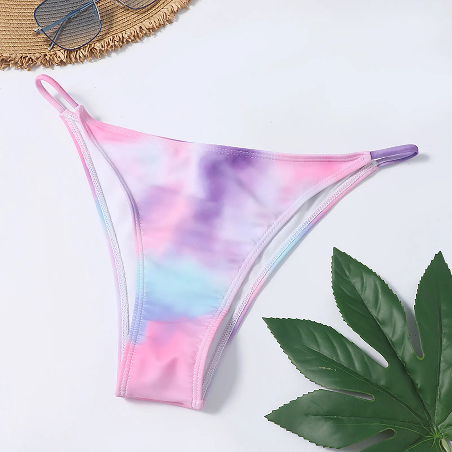 Women's Swimsuit 2023 Plus Size Bikinis Sets For Women Split High Waist Tie-dye Printed Three-piece Skirt Bikini Free Shipping